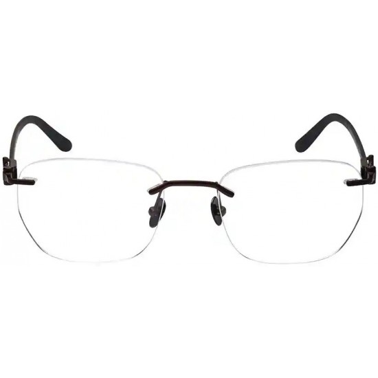 Black Geometry Rimless Eyeglasses