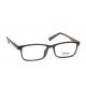 Black Plastic Rectangle Rimmed Men Eyeglasses