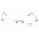Purple Rectangle Rimless Eyeglasses