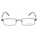 Black Metallic Rectangle Rimmed Eyeglasses
