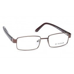 Brown Rectangle Rimmed Eyeglasses