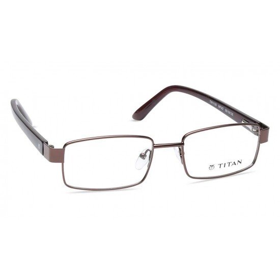 Brown Rectangle Rimmed Eyeglasses