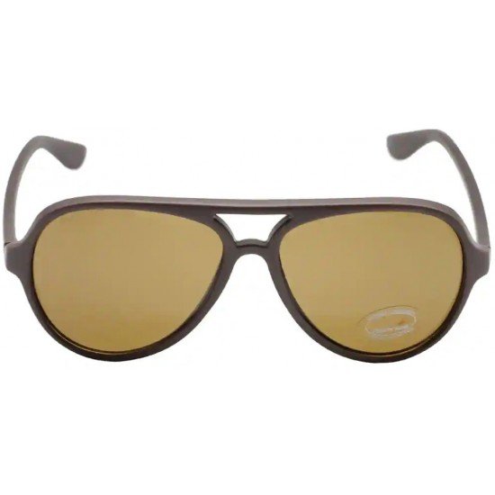 Brown Aviator Men Sunglasses