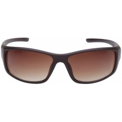 Brown Sporty Rimmed Sunglasses