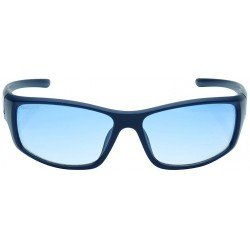 Blue Sporty Rimmed Sunglasses