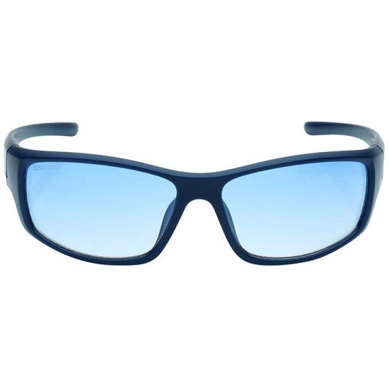 Blue Sporty Rimmed Sunglasses