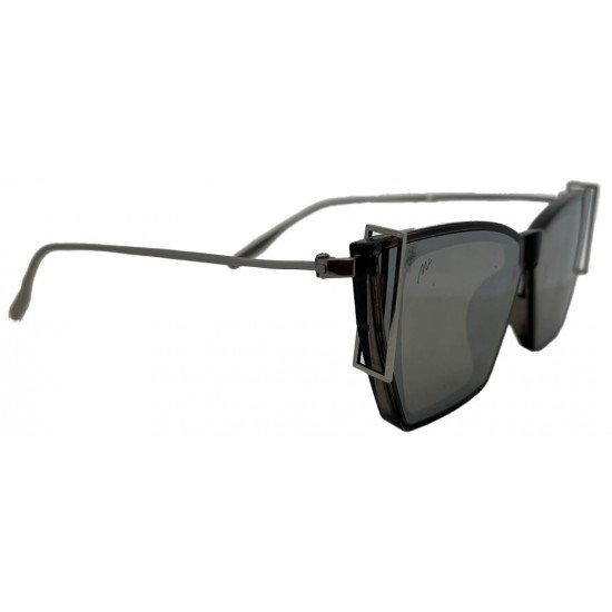 Nayansukh Grey Cat Eye Sunglasses
