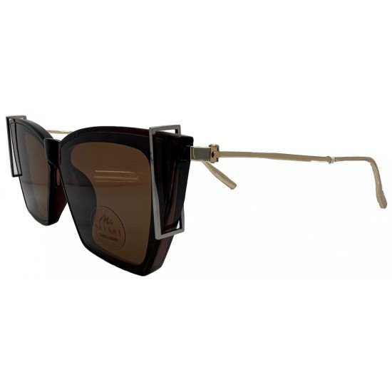 Nayansukh Brown Cat Eye Sunglasses
