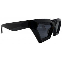 Nayansukh Black Cat Eye Sunglasses