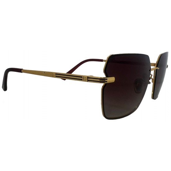 Nayansukh Golden Rimless Frame Sunglasses