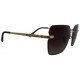 Nayansukh Golden Rimless Frame Sunglasses