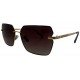 Nayansukh Golden Rimless Frame Sunglasses